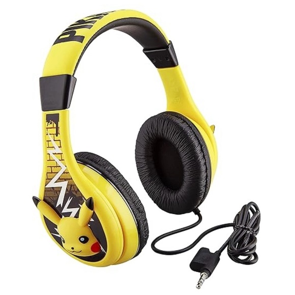 Pokemon Pikachu Wired Kids Headphones - Picture 6 of 8